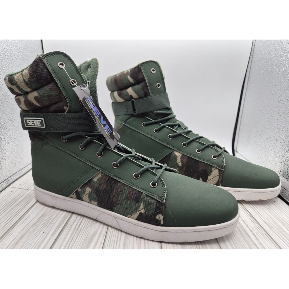 SEVE Mens High-Top Weightlifting Tactical Shoes Camouflage Excellent